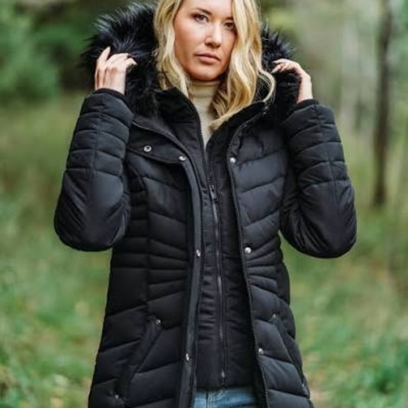 American Tall X Point Zero Tall Women's Parka in Cloud Grey - Picture 2 of 16